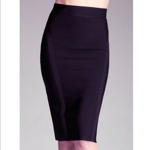 Bebe Black Midi Bandage Skirt